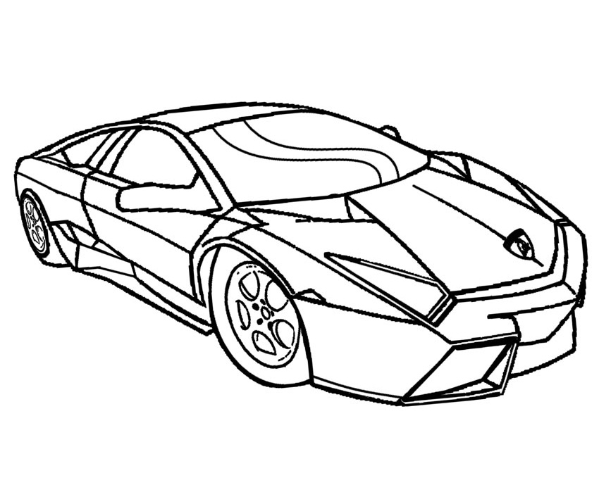 Desenho de Carros Lamborghini Baixar Imprimivel