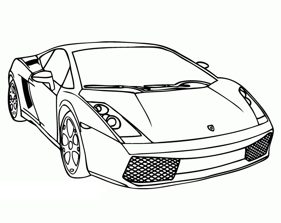 Desenho de Carros Lamborghini Pdf Grátis