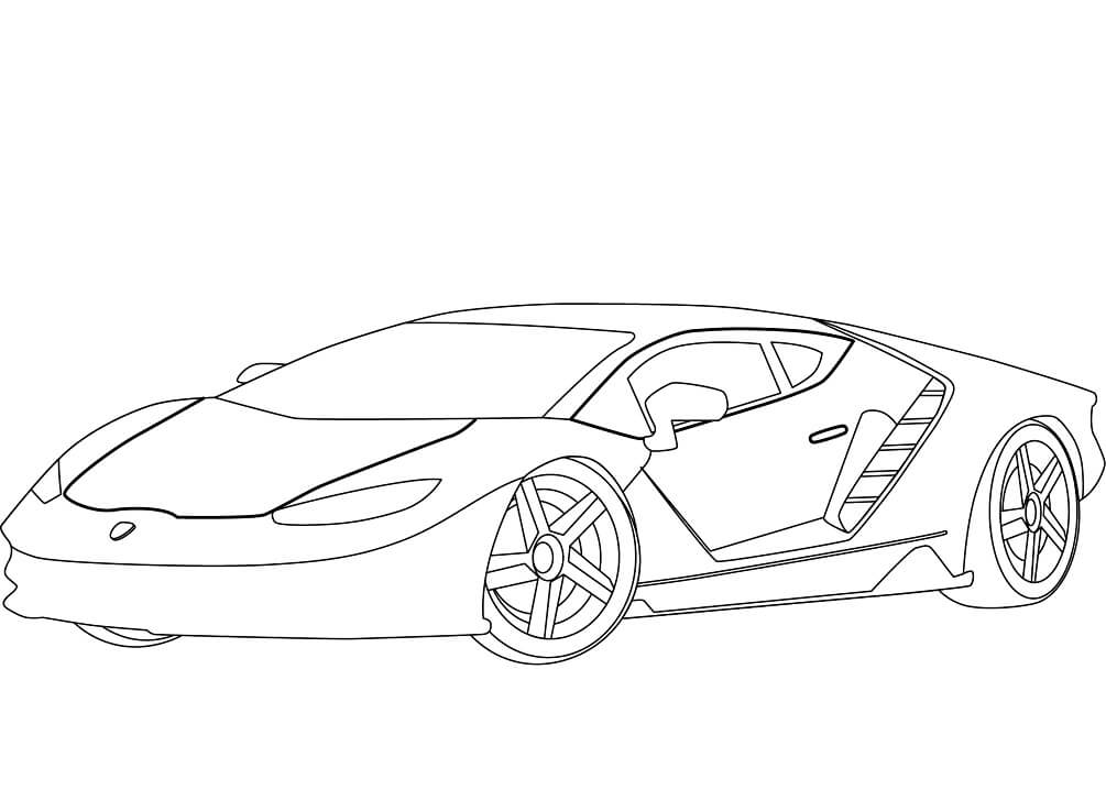 Desenho Lamborghini Centenário para Colorir