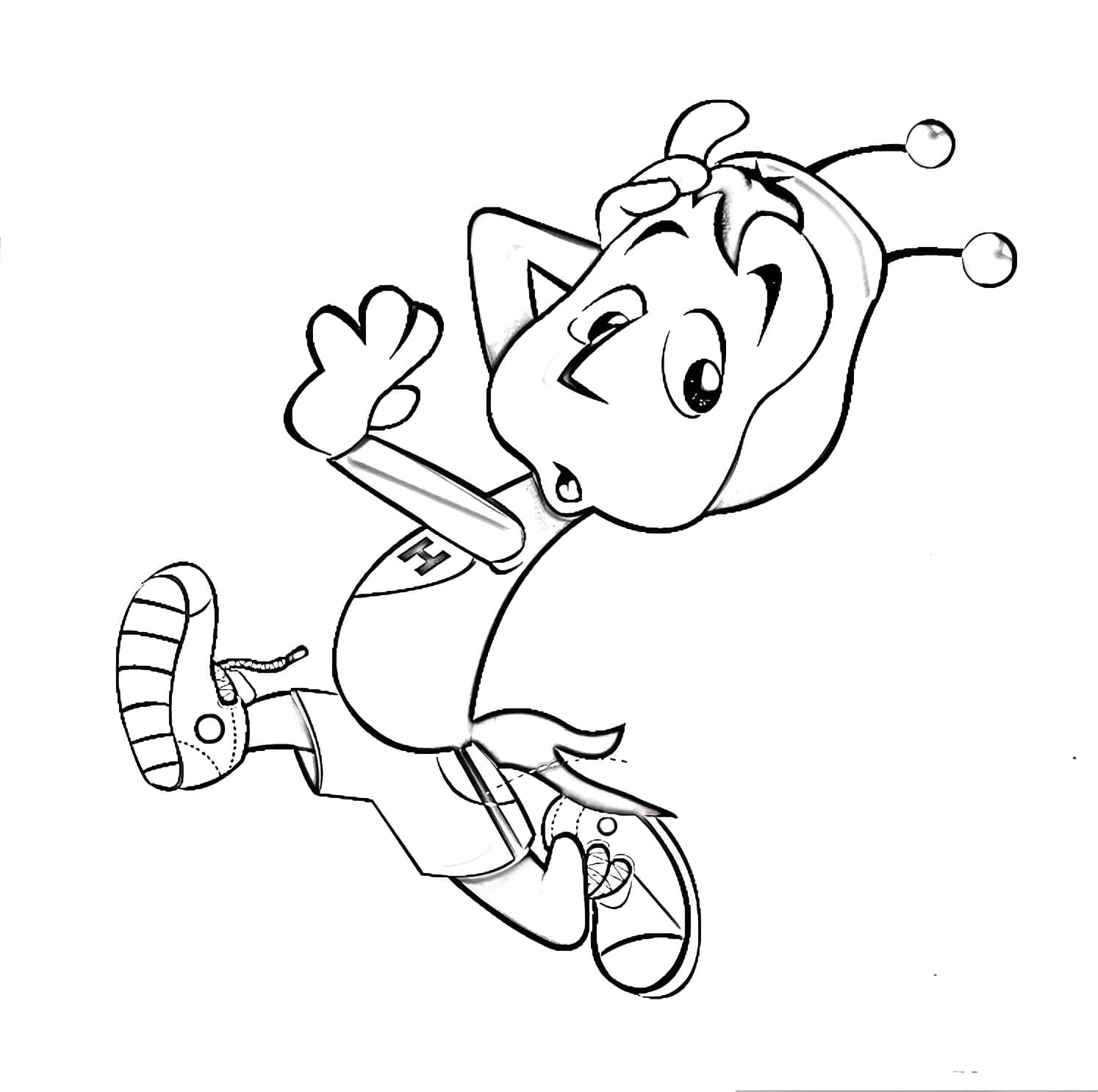 Desenho de Chapolin Correndo para Colorir