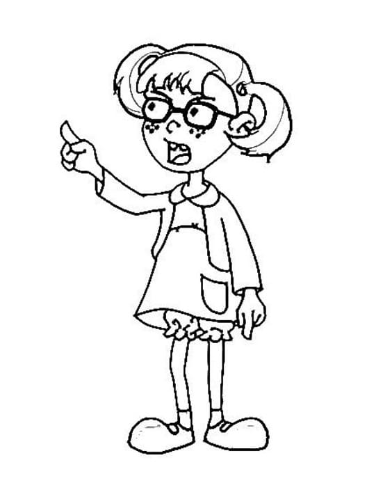 Desenho de Chiquinha de Chaves para Colorir