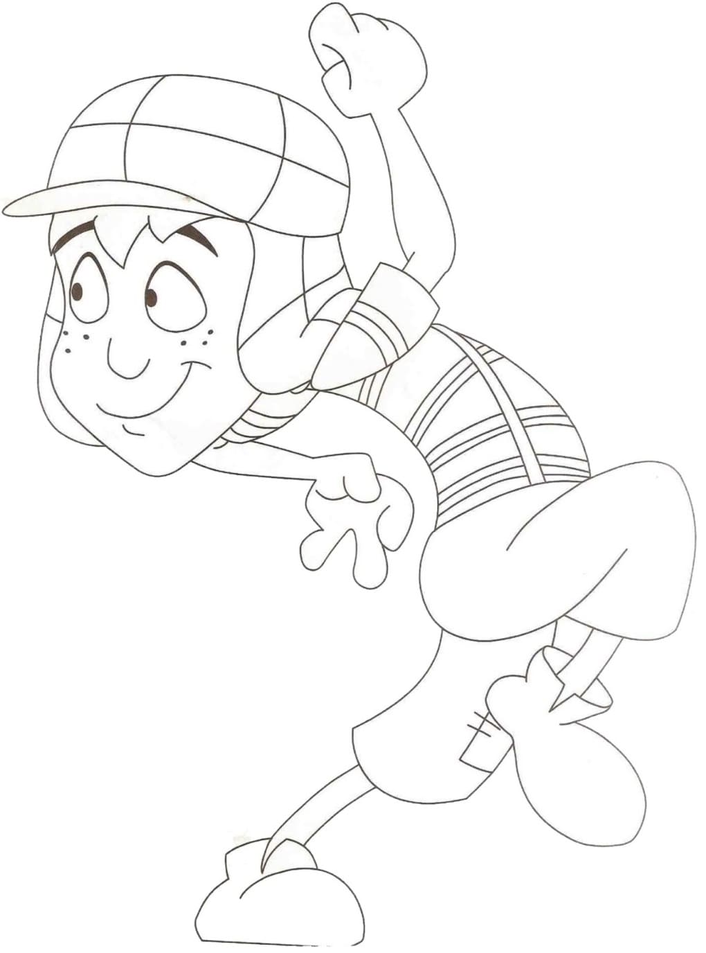 Desenho de Menino Chaves para Colorir