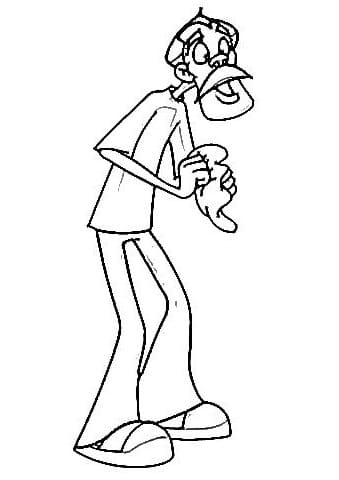 Desenho de Seu Madrugá de Chaves para Colorir