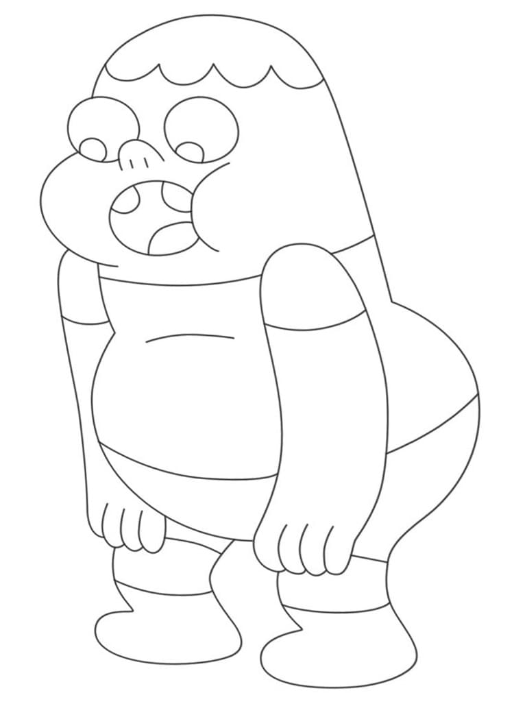 Desenho Clarencio Curioso para Colorir