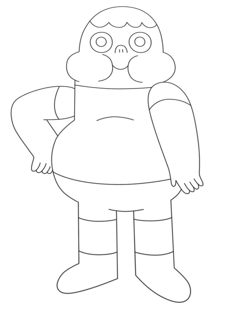 Desenho Clarencio Engraçado para Colorir