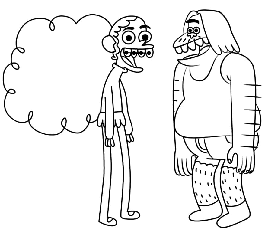 Desenho Clarencio Personagens 2 para Colorir