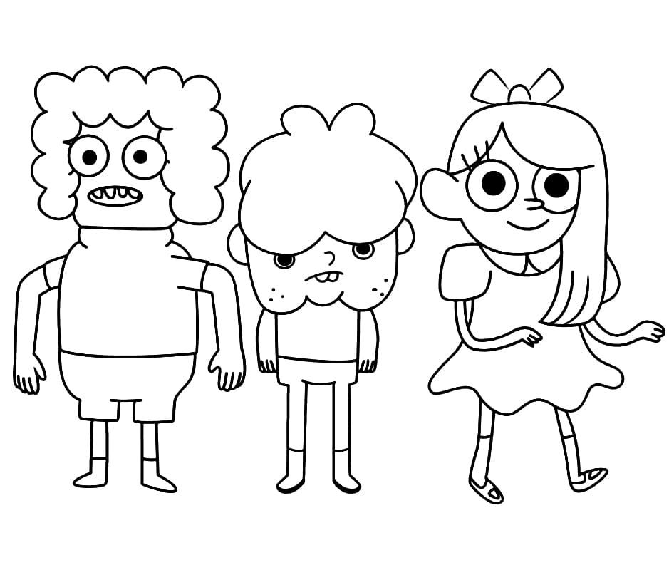 Desenho Clarencio Personagens para Colorir