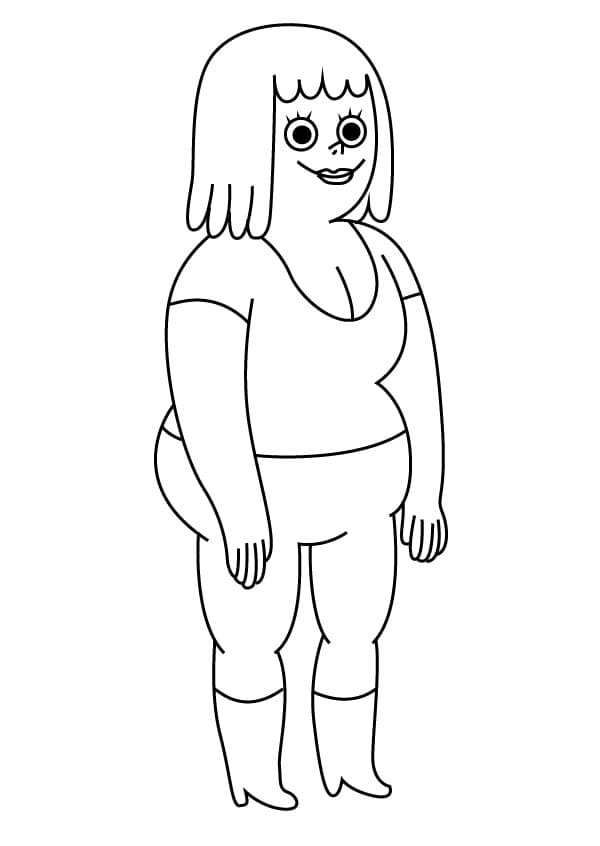 Desenho Mary Wendell de Clarencio para Colorir