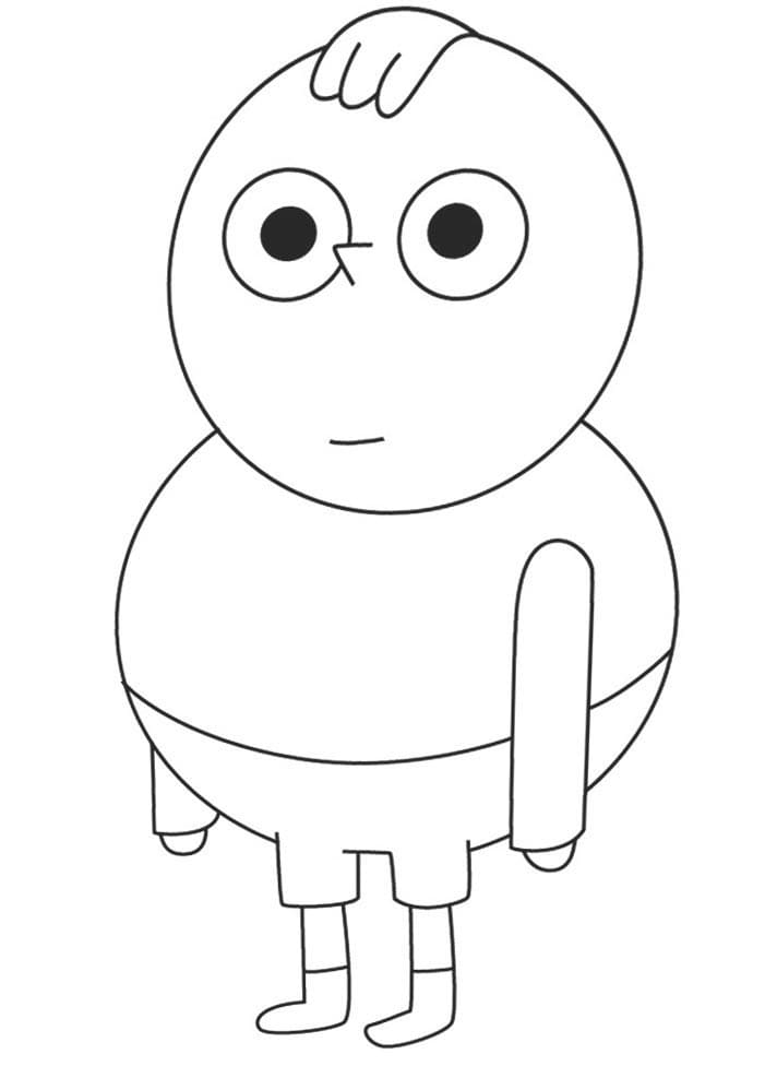 Desenho Percy Dahmer de Clarencio para Colorir