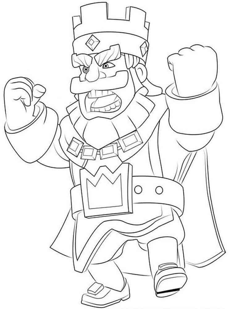 Desenho de Clash Royale Colorido para Colorir Pdf