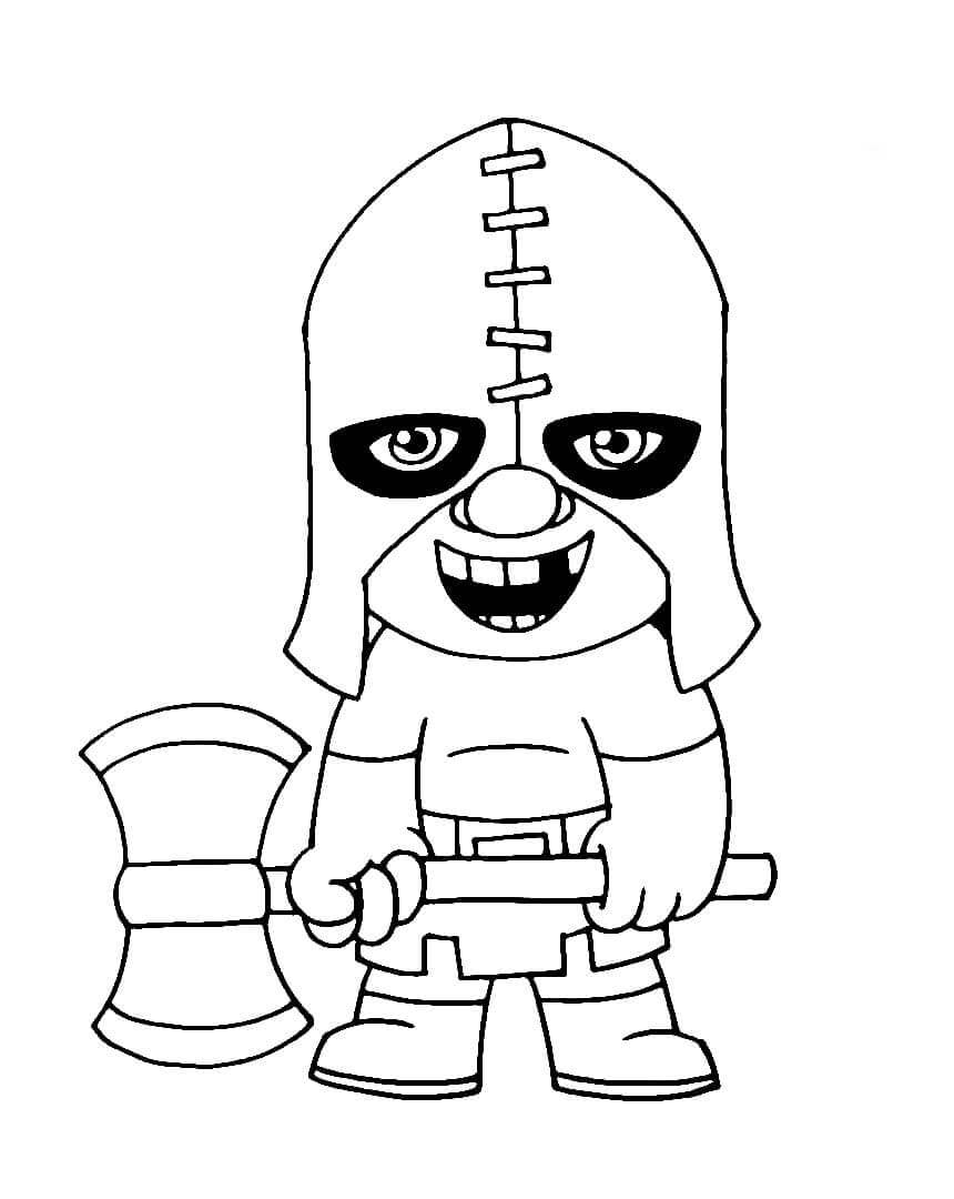 Desenho de Clash Royale com Arqueira para Imprimir