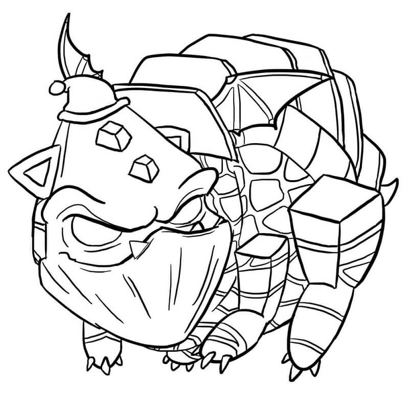 Desenho de Clash Royale com Minipekka para Colorir Pdf