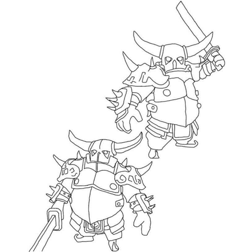 Desenho de Clash Royale Realista para Colorir