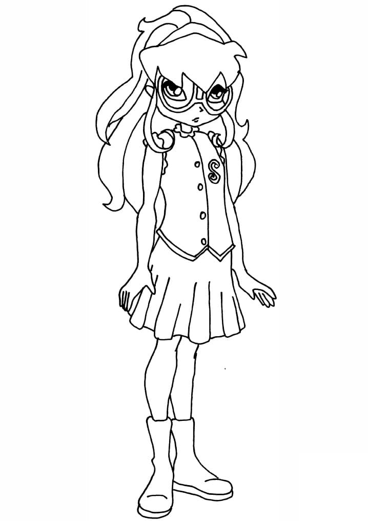 Desenho de Stella da Clube Winx Simples para Imprimir Lápis de Cor