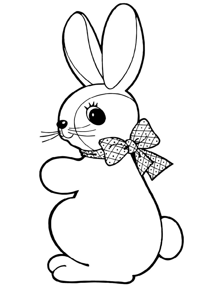 Desenho de Coelho Imprimivel Pdf para Imprimir