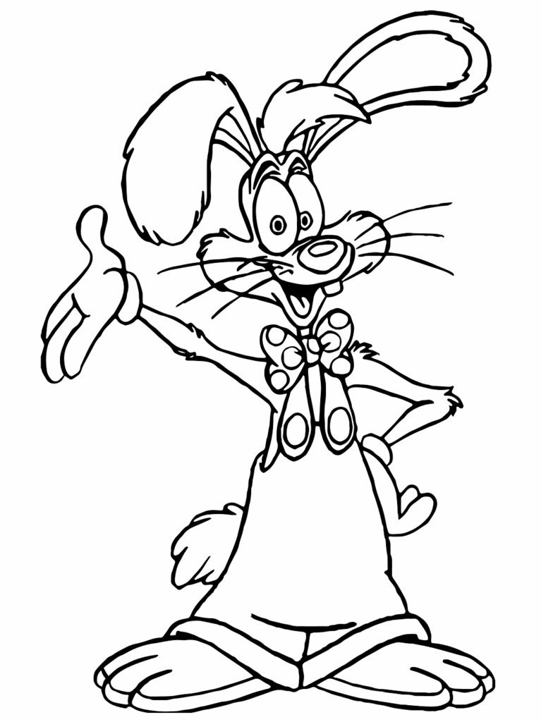 Desenho de Coelho para Imprimir Pdf Grátis