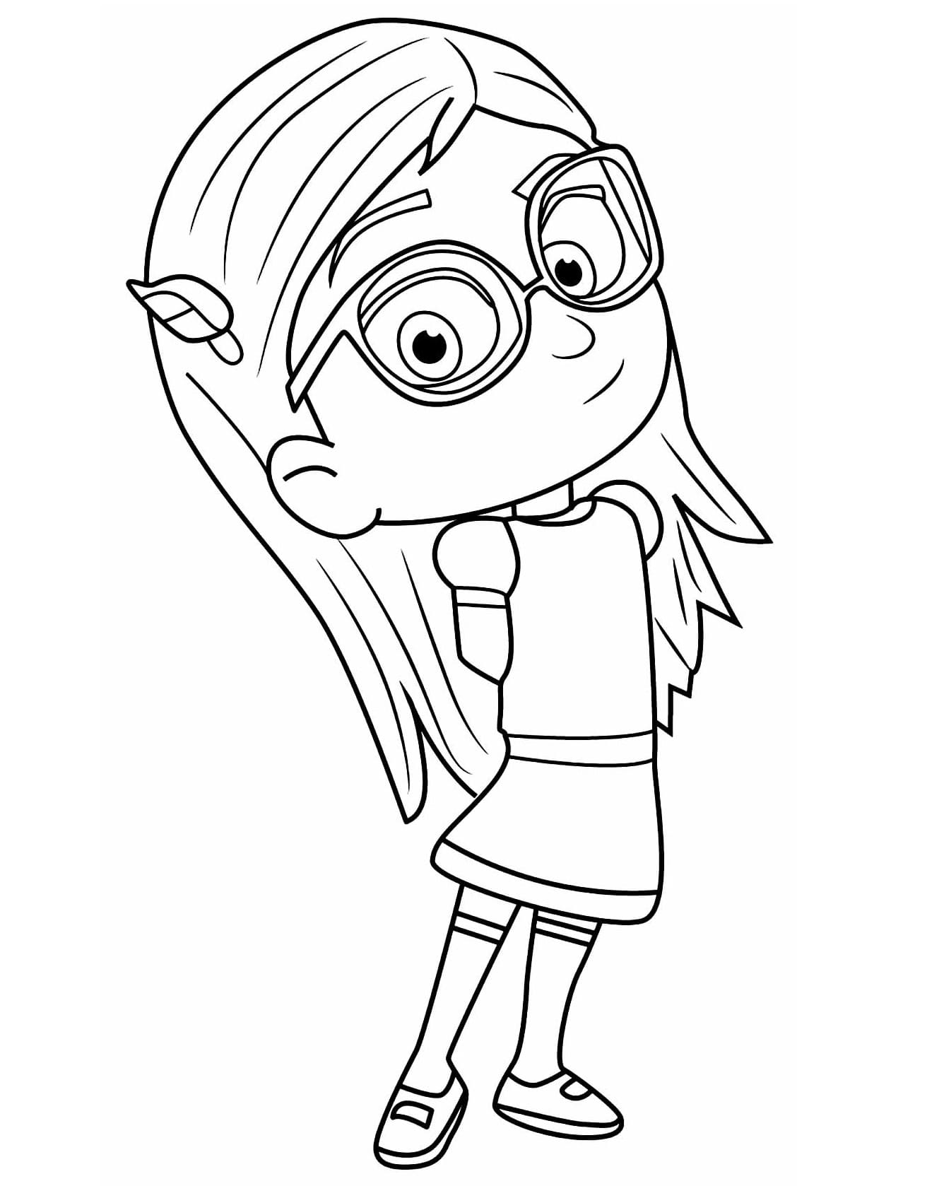 Desenho de Amaya Corujita Pj Masks para Colorir