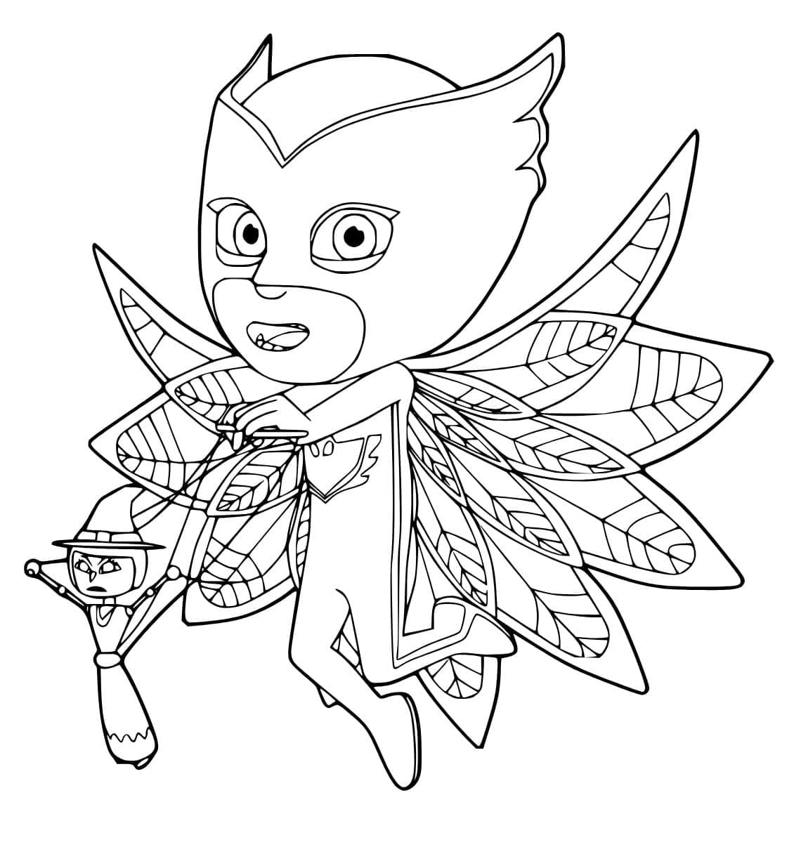 Desenho de Linda Corujita para Colorir