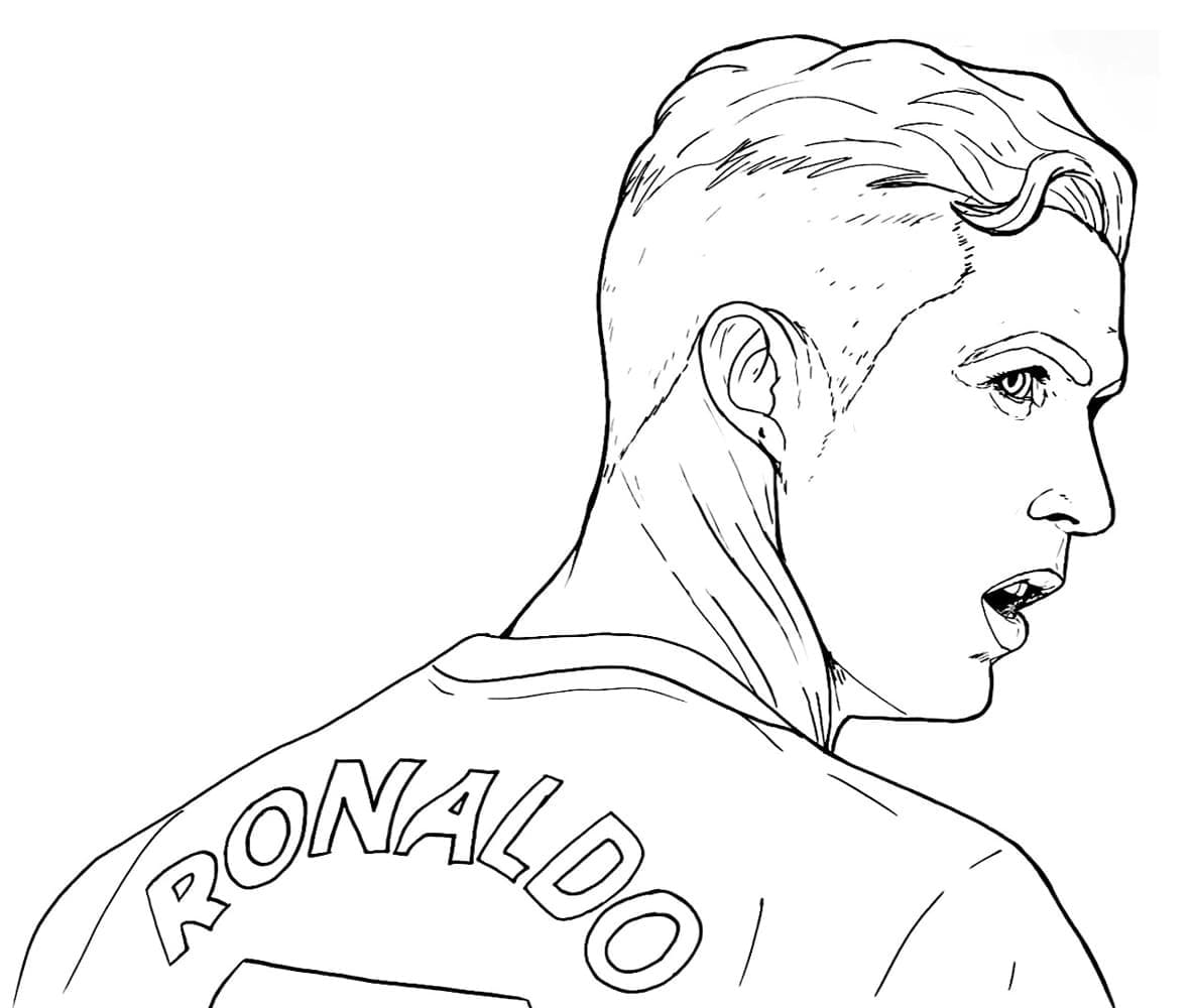 Desenho de Imagem de Ronaldo para Colorir
