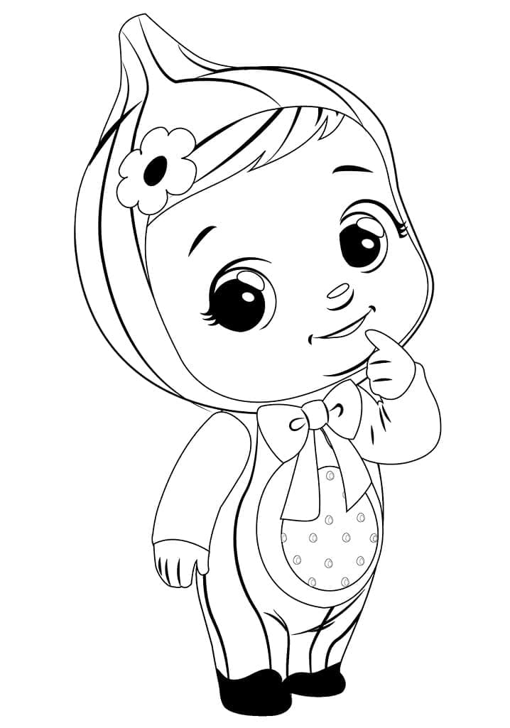 Desenho de Koko Cry Baby para Colorir