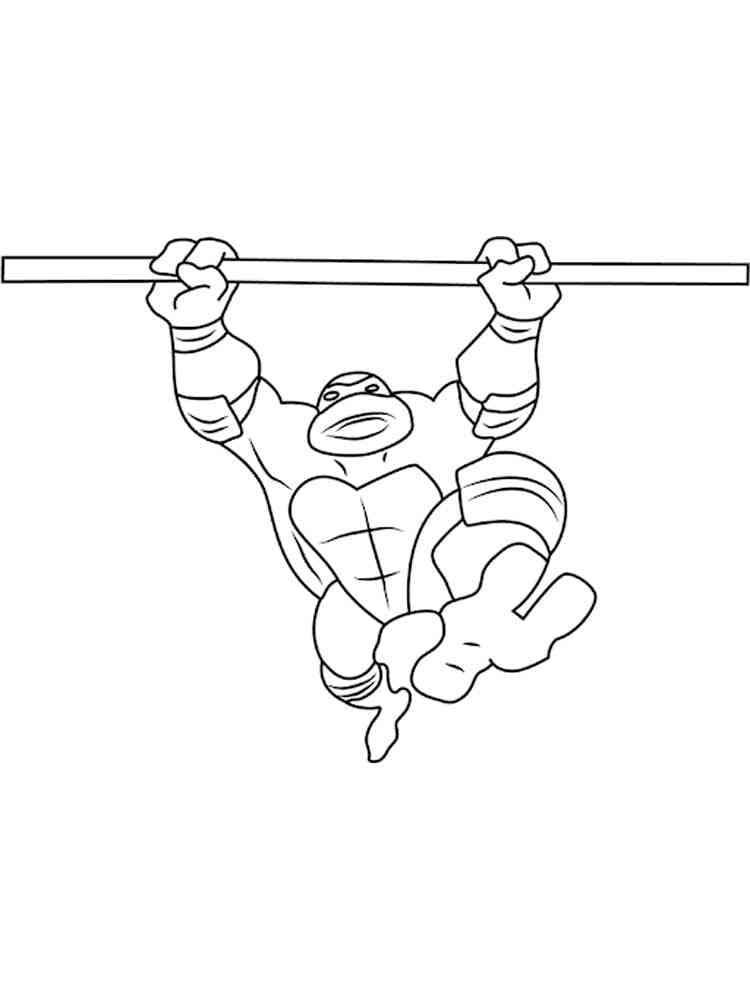 Desenho de Donatello Tartarugas Ninja Grátis para Colorir