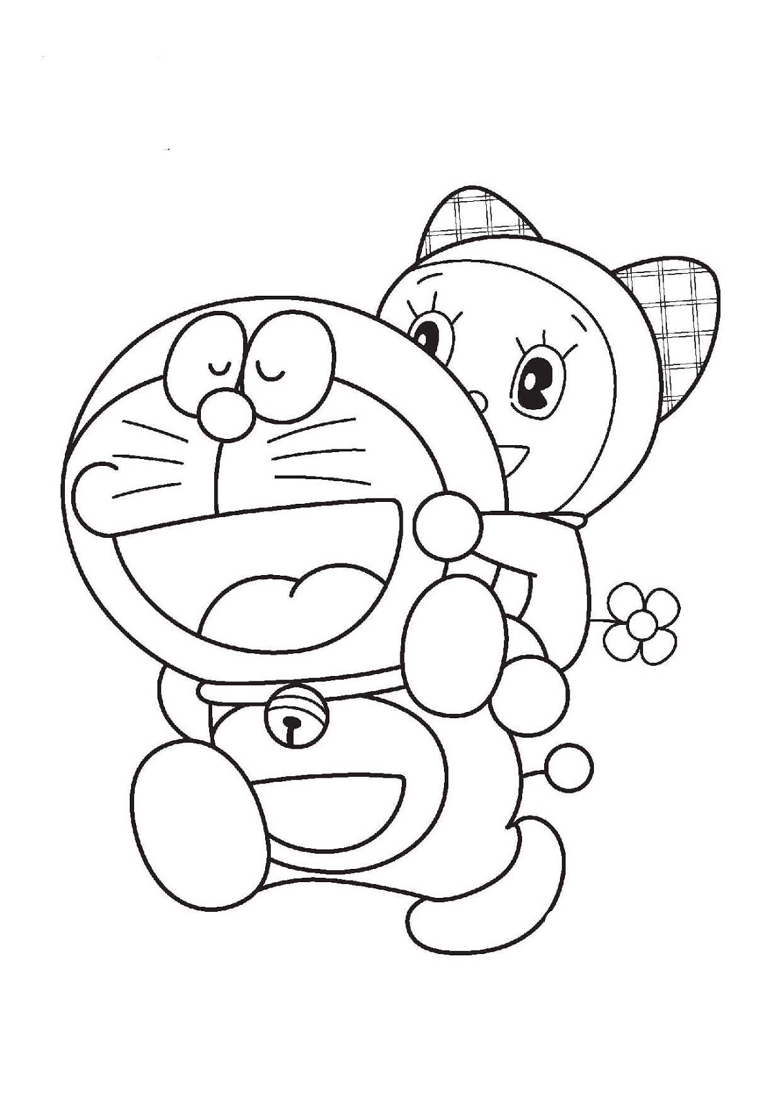 Desenho Pdf de Doraemon para Pintar