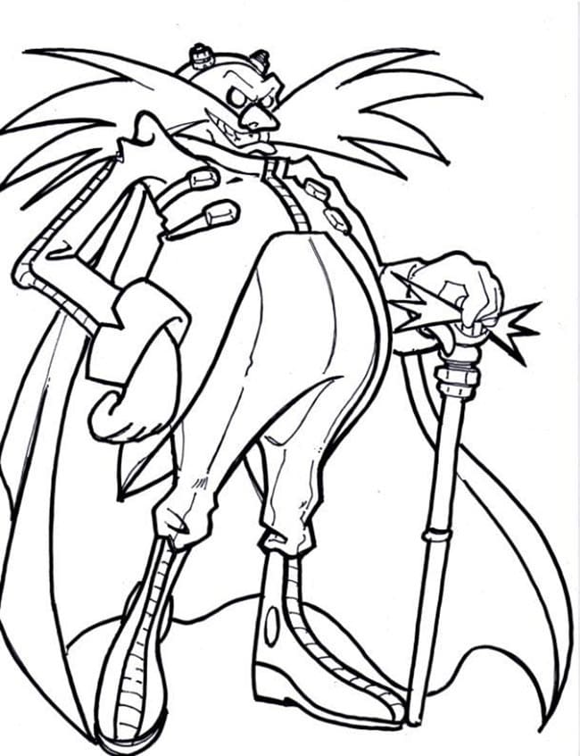 Desenho de Robotnik para Colorir