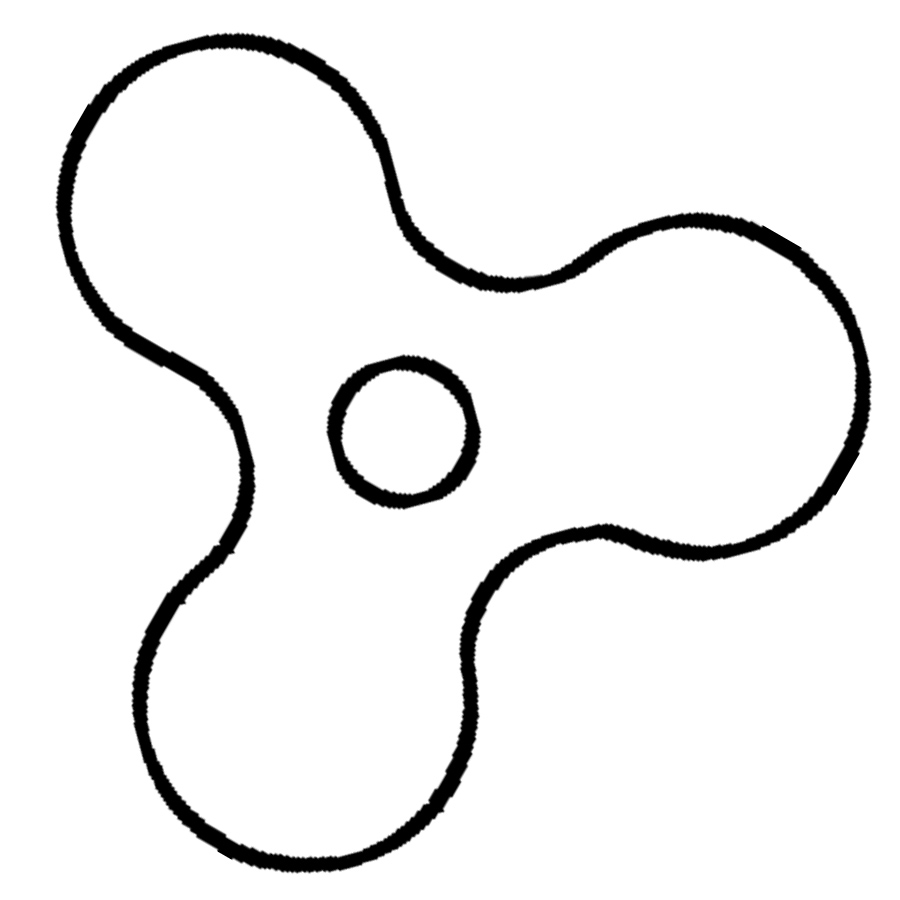 Desenho de Fidget Spinner Bonito para Colorir Pdf