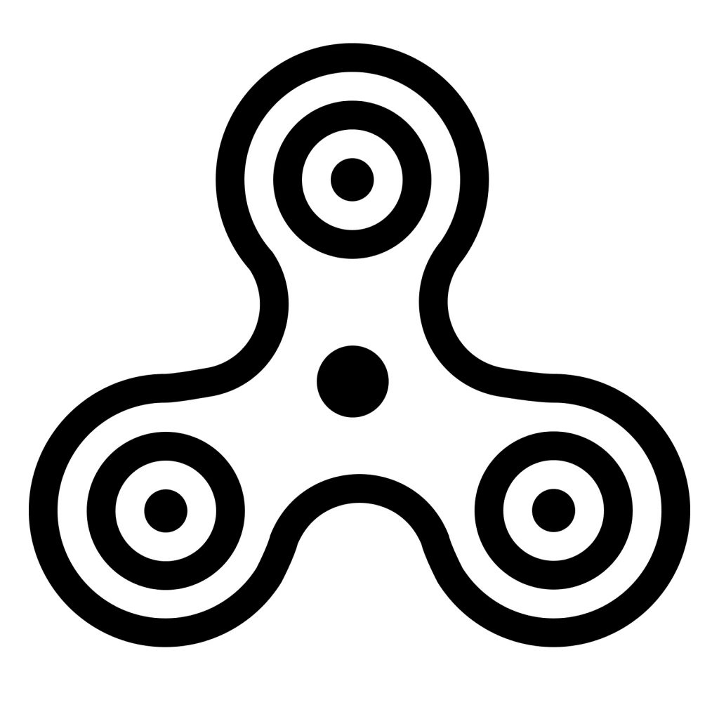 Desenho de Fidget Spinner Infantil para Imprimir