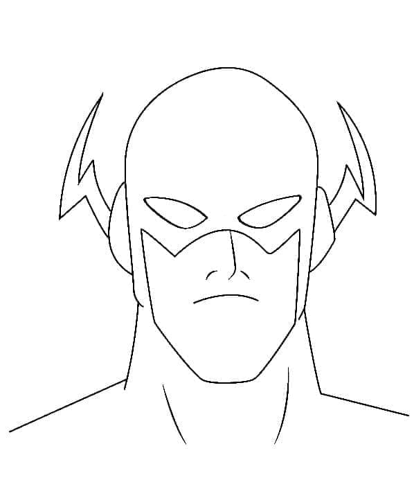 Desenho de Dc Flash para Colorir