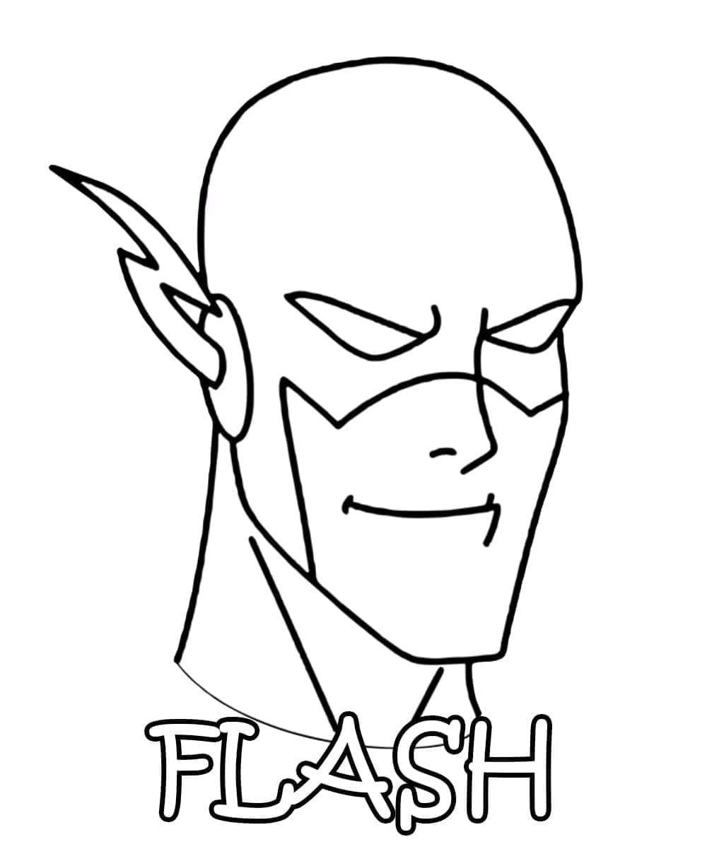 Desenho de Flash Barry Allen para Colorir