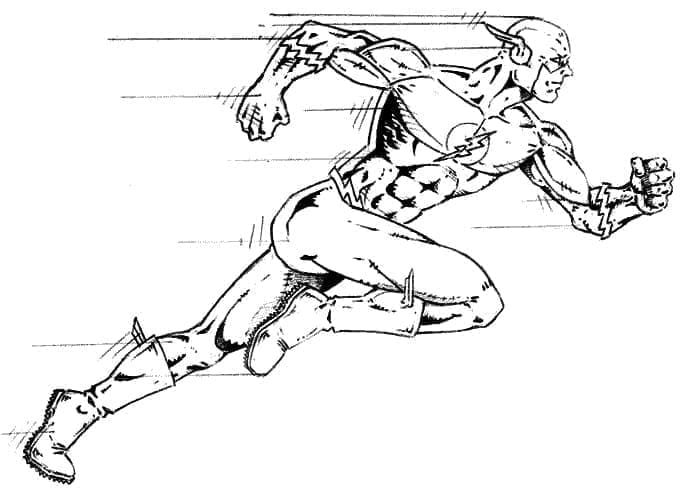 Desenho de Flash de Dc para Colorir