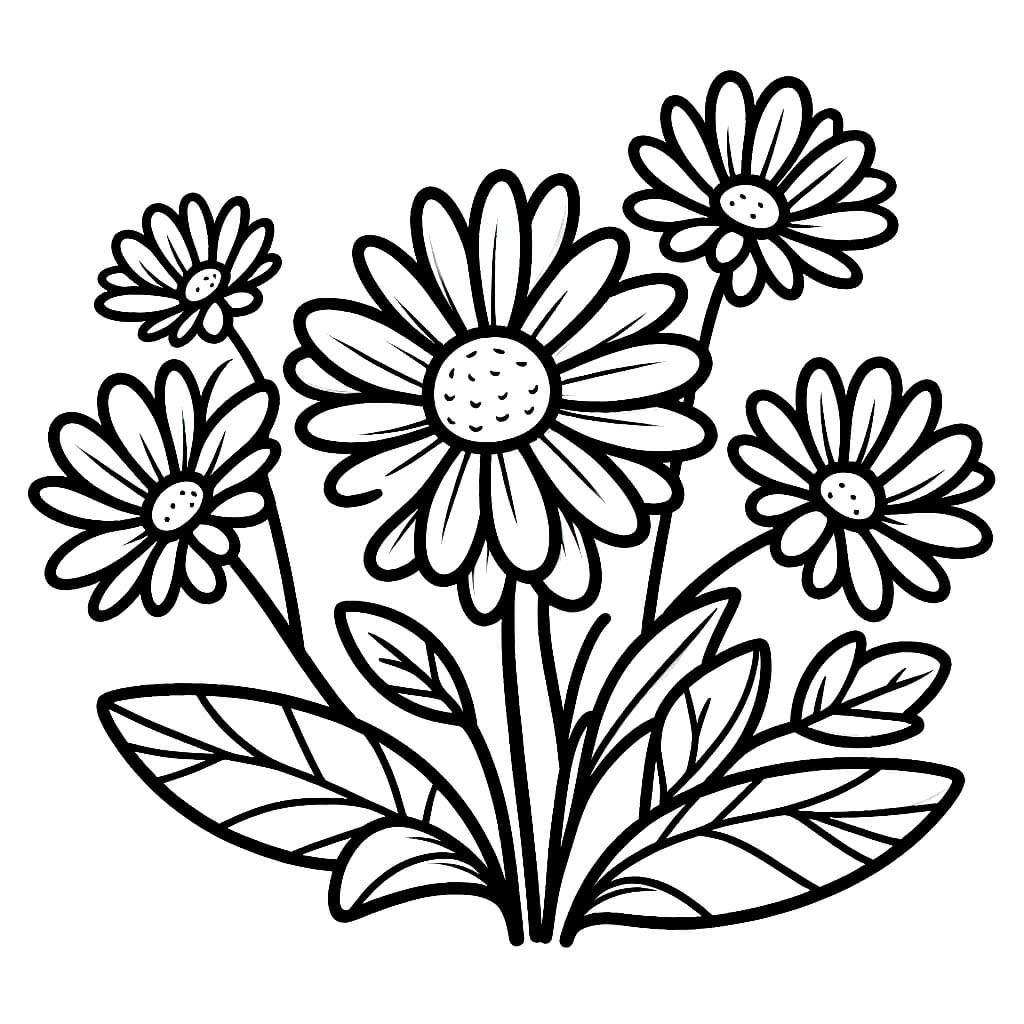 Desenho de Linda Margarida para Colorir