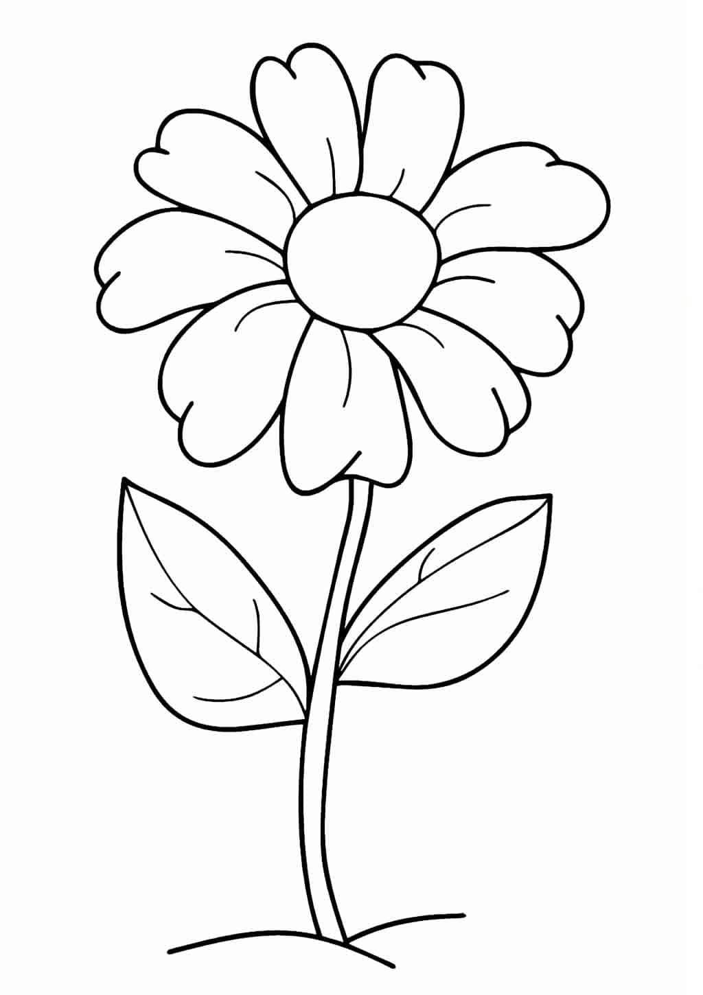Desenho de uma Flor Muito Linda para Colorir