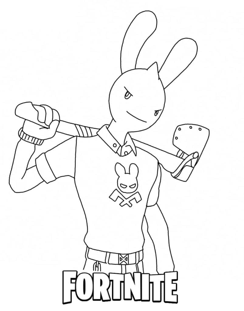 Desenho de Guggimon de Fortnite para Colorir