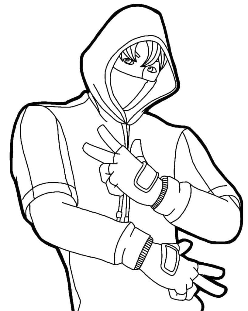 Desenho de Ikonik de Fortnite para Colorir