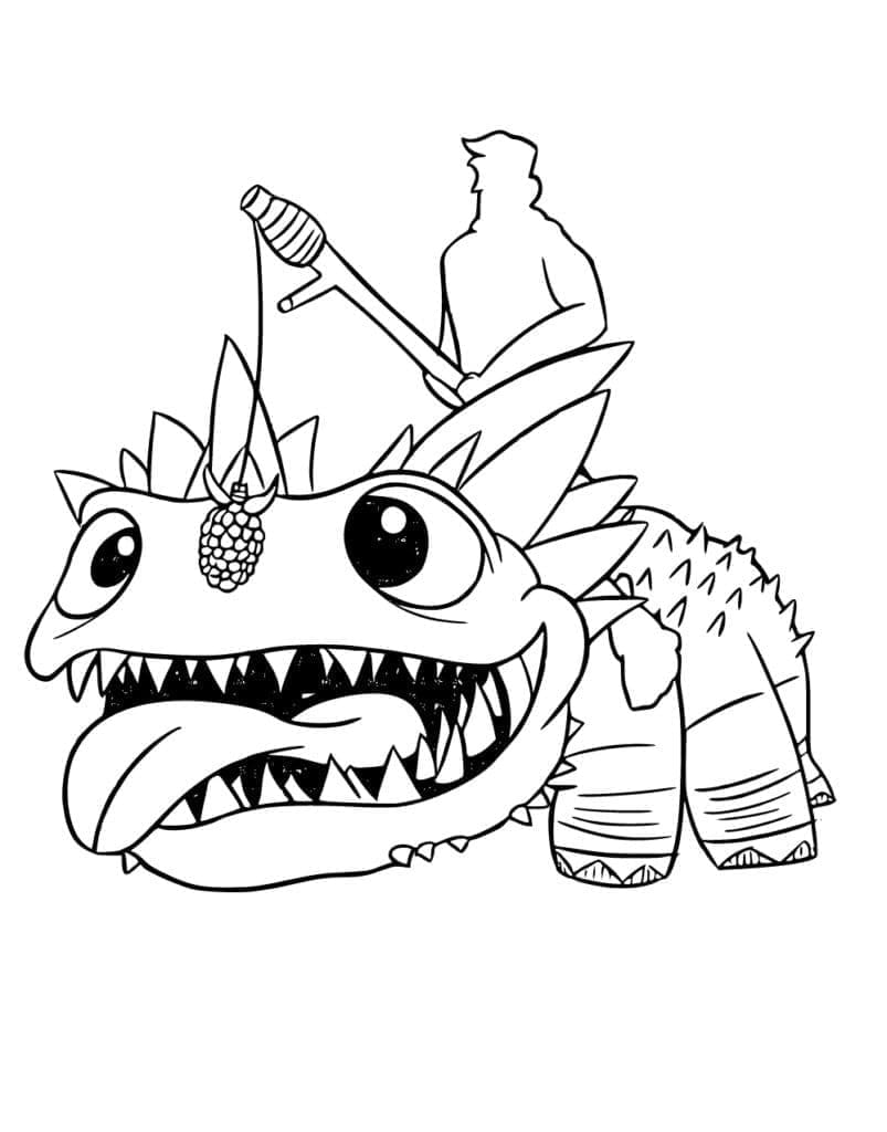 Desenho de Klombo de Fortnite para Colorir