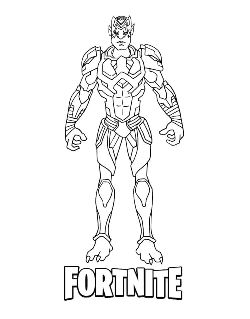 Desenho de Kymera de Fortnite para Colorir