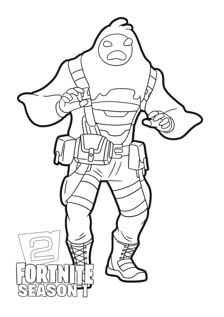 Desenho de Sludge de Fortnite para Colorir
