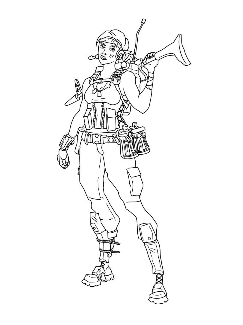 Baixar Desenho de Personagem do Fortnite para Colorir