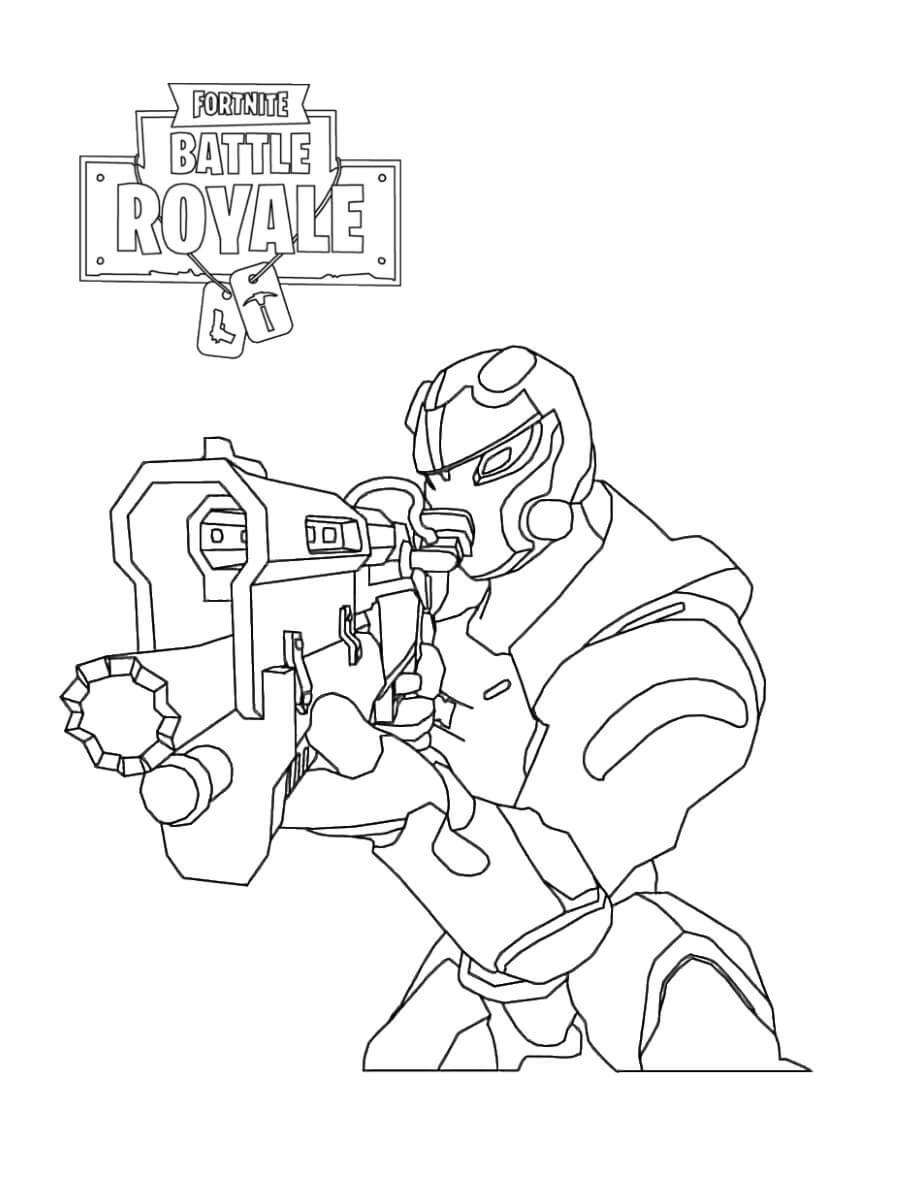 Desenho Carbide Fortnite para Colorir