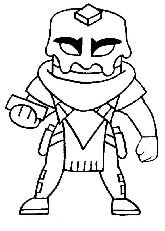 Desenho de Mancake Fortnite para Colorir