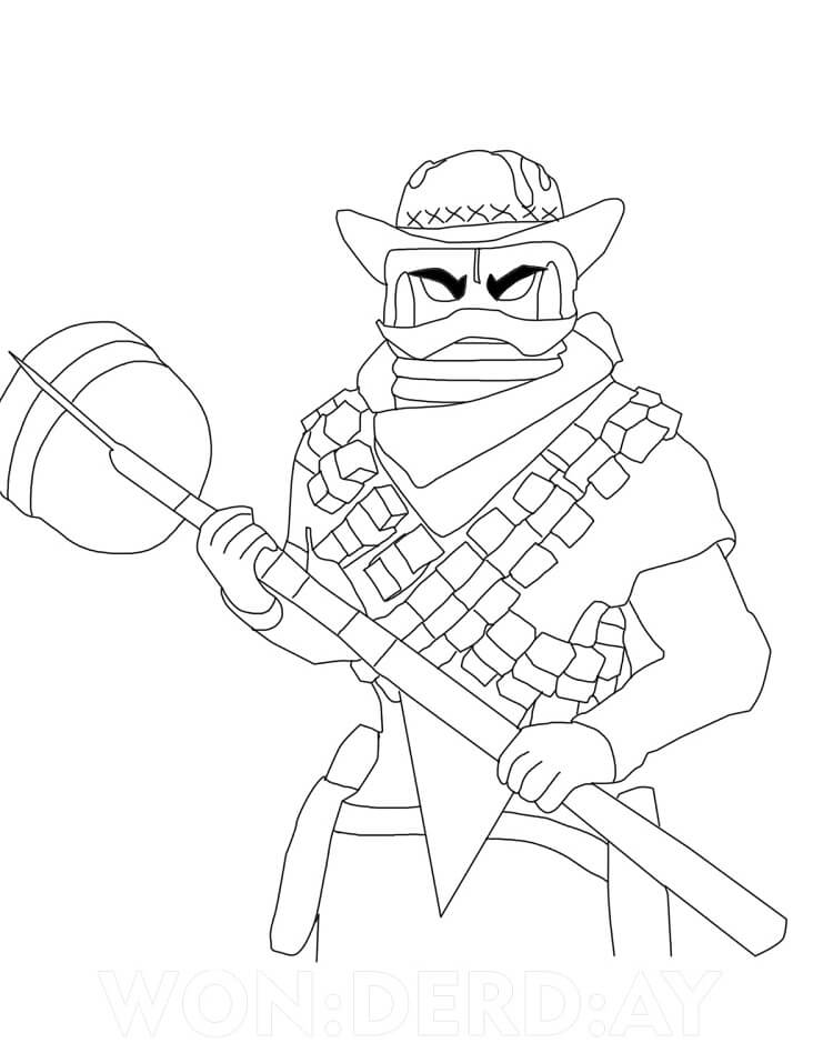 Desenho de Mancake Fortnite
