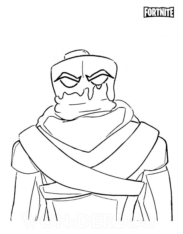 Desenho Grátis do Mancake Fortnite para Pintar