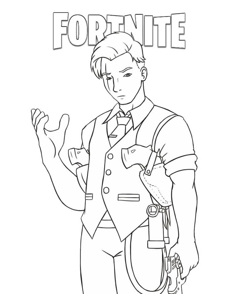 Desenho Imprimivel de Midas Fortnite para Colorir Pdf