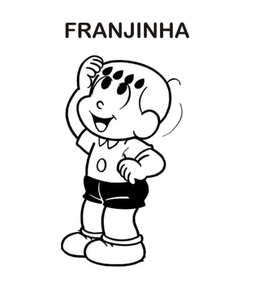 Desenho de Franjinha de Turma da Monica para Colorir