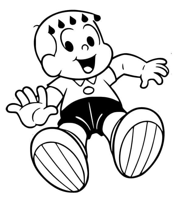 Desenho de Franjinha em Turma da Monica para Colorir