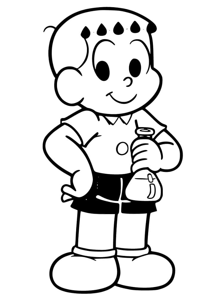 Desenho de Franjinha Sorrindo para Colorir