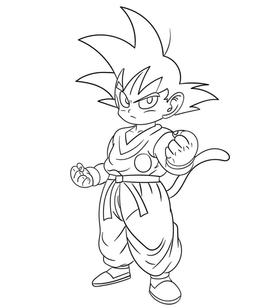 Desenho de Gohan para Colorir
