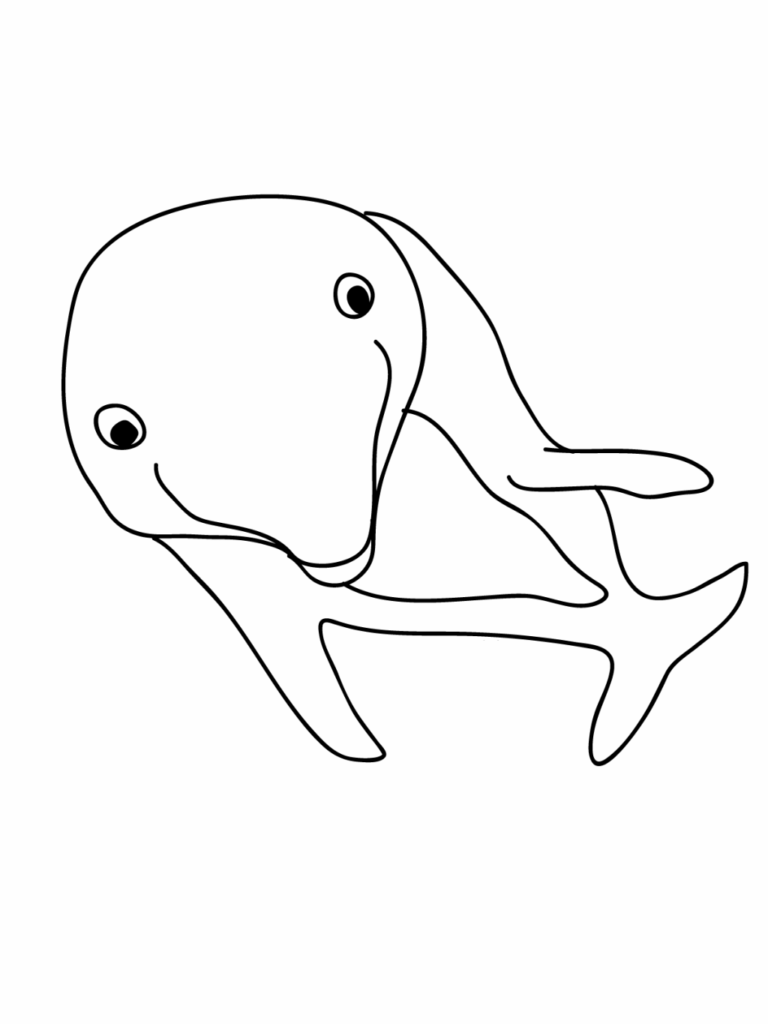 Desenho Imprimivel de Golfinho para Pintar Grátis